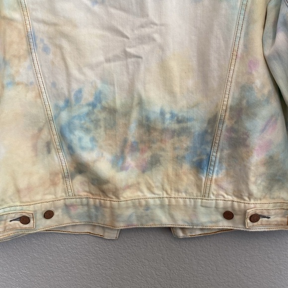 Free People Denim Trucker Jacket Liberty Wash Size XS/Small - Picture 8 of 10